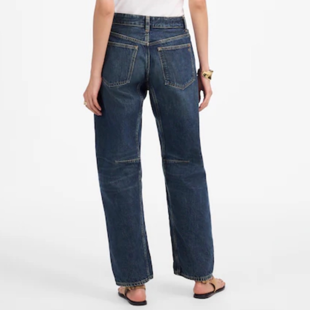 NEW MADEWELL The Petite Darted Barrel-Leg Jean Danver Wash Rigid Denim Size 25P - Picture 2 of 8